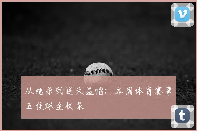 从绝杀到逆天盖帽：本周体育赛事五佳球全收录