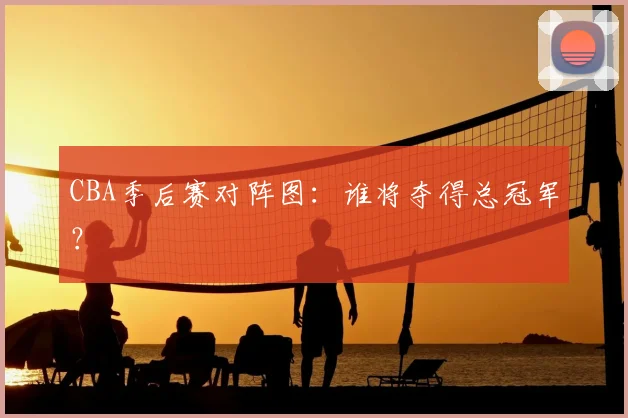 CBA季后赛对阵图：谁将夺得总冠军？